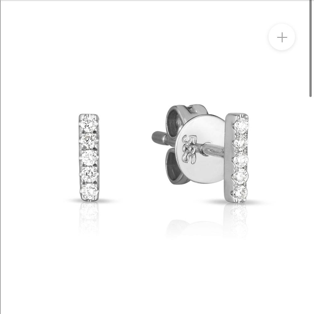 Petite Diamond Line Studs - Ring Concierge